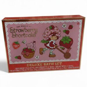 Strawberry Shortcake Deluxe Bath Set | Body Wash, Lotion, Mist & Bath Confetti